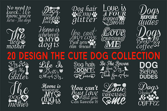 20 Desion the Cute Dog Collection