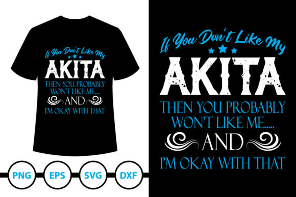 Akita Dog T-Shirt Design 6