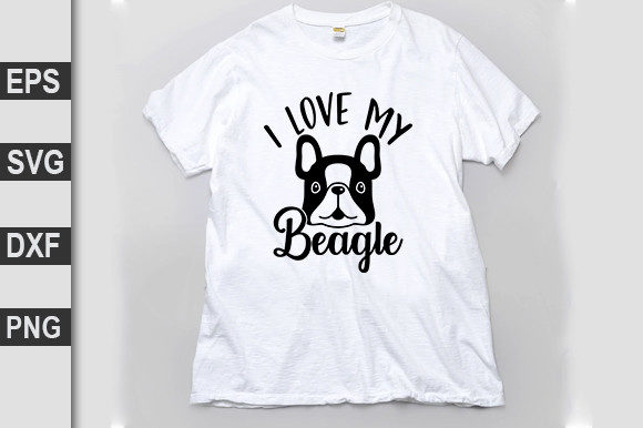 Dog SVG Design: I Love My Beagle