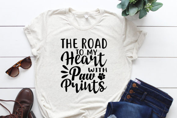 The Road to My Heart with Paw Prints